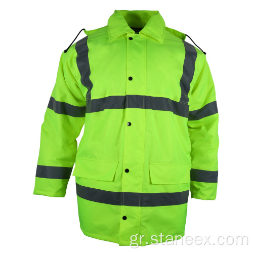 Ansi class 3 χειμερινό ζεστό fleece hi-vis hoodies